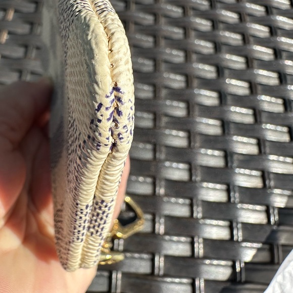 LOUIS VUITTON Key Pouch Wallet Damier Azur Key Chain Coin Pouch - Picture 6 of 8